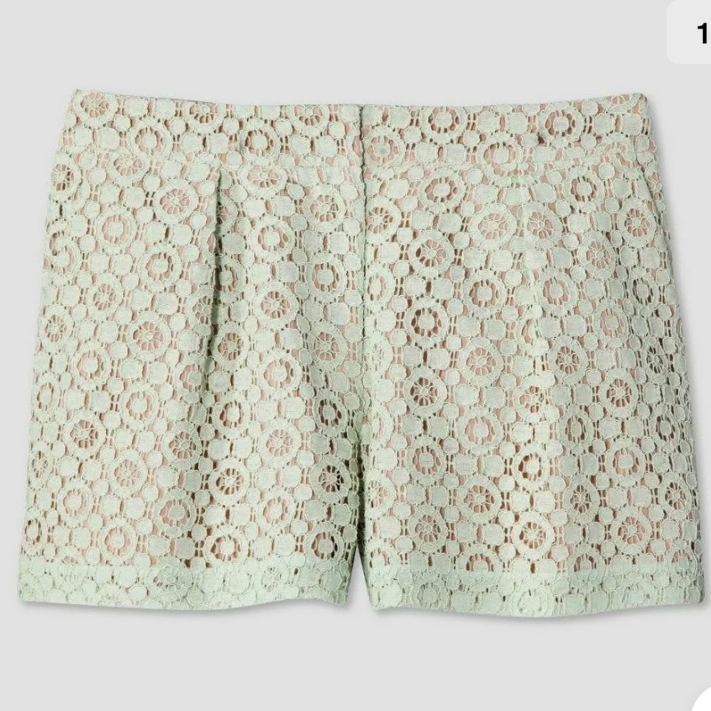Victoria Beckham Women Jacquard Shorts Green